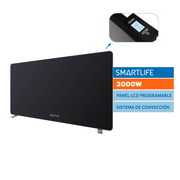Panel de Vidrio Smartlife SL-VTD2000BPN Negro 2000W